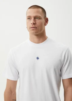 T-Shirts<Afends Flame - Retro Tee White / Blue