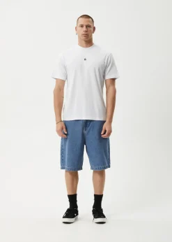 T-Shirts<Afends Flame - Retro Tee White / Blue