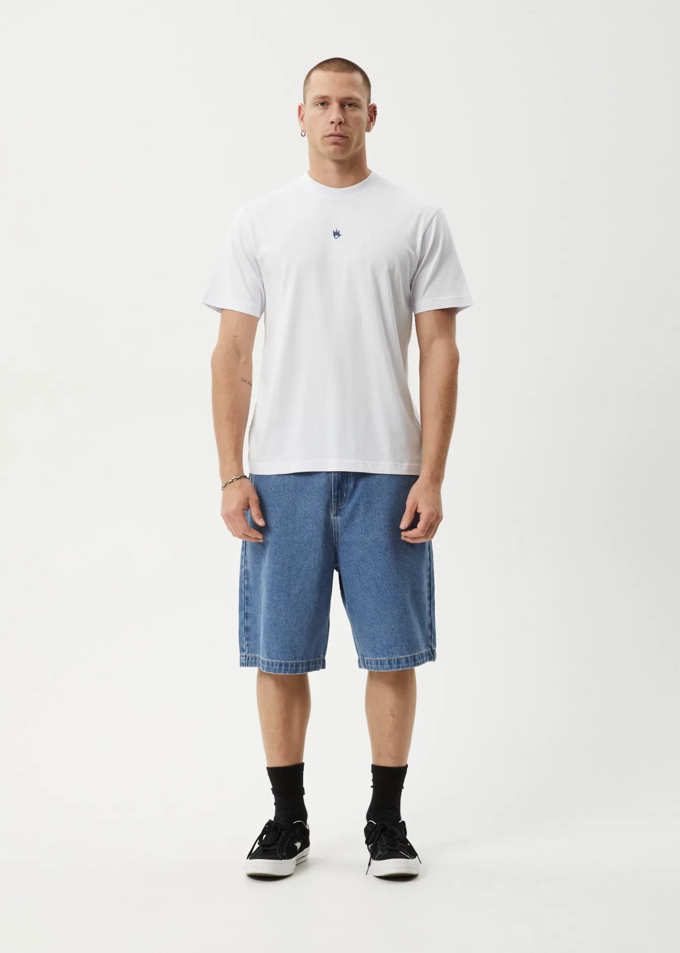 T-Shirts<Afends Flame - Retro Tee White / Blue