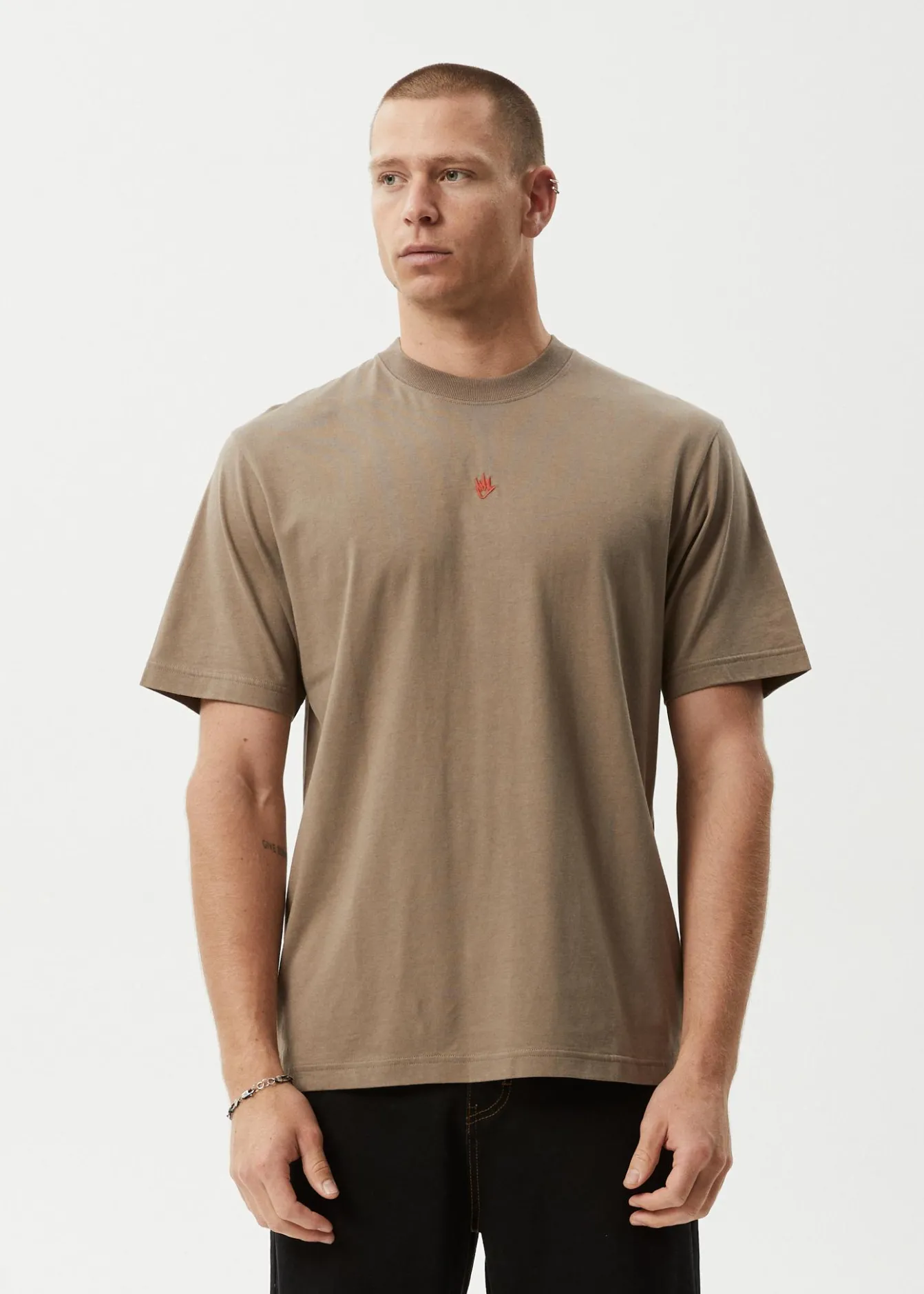 T-Shirts<Afends Flame - Retro Tee Fossil