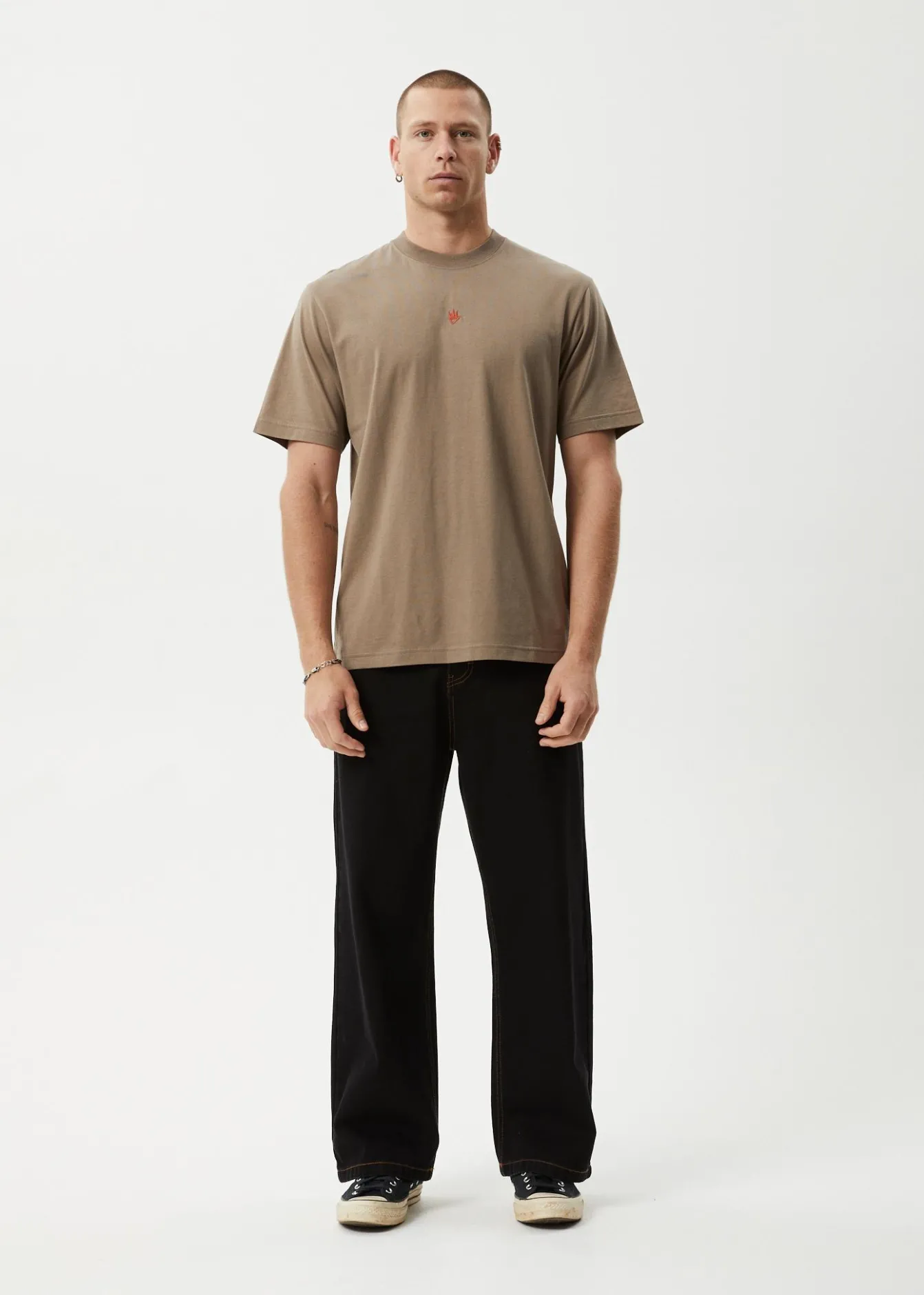 T-Shirts<Afends Flame - Retro Tee Fossil