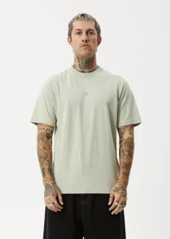 T-Shirts<Afends Flame  - Retro Tee Eucalyptus