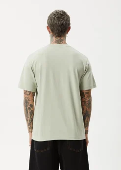 T-Shirts<Afends Flame  - Retro Tee Eucalyptus