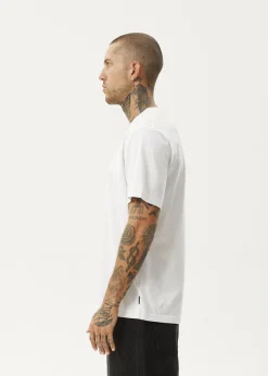 T-Shirts<Afends Flame  - Retro Tee White