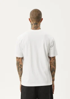 T-Shirts<Afends Flame  - Retro Tee White