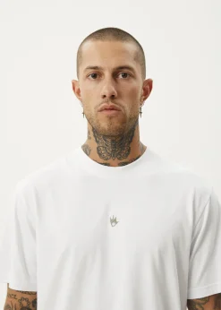 T-Shirts<Afends Flame  - Retro Tee White