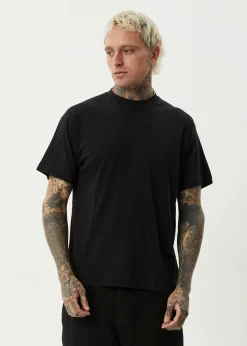 T-Shirts<Afends Foundation  - Boxy Tee Black
