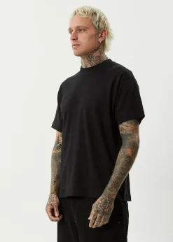 T-Shirts<Afends Foundation - Boxy Tee Black
