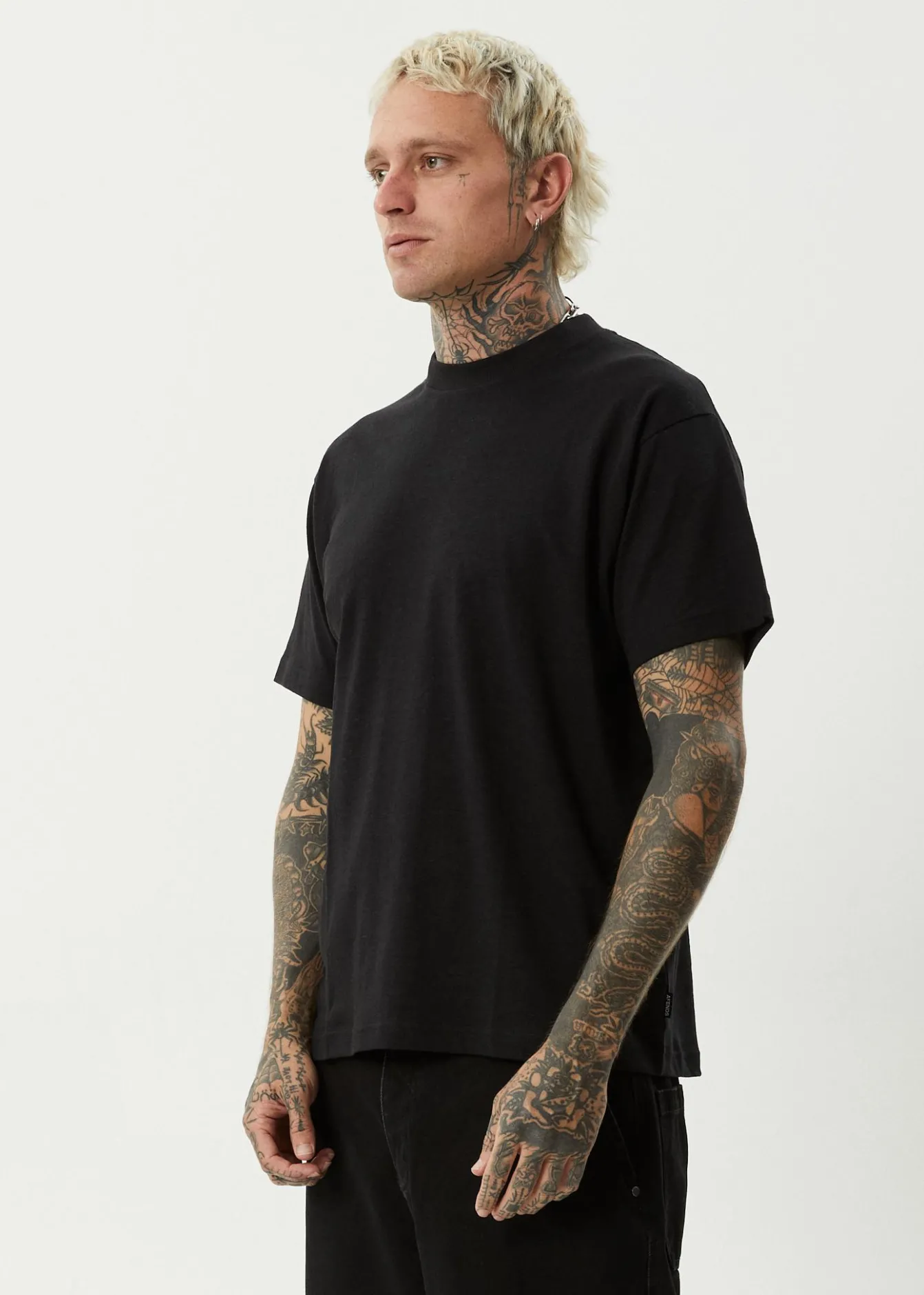 T-Shirts<Afends Foundation - Boxy Tee Black