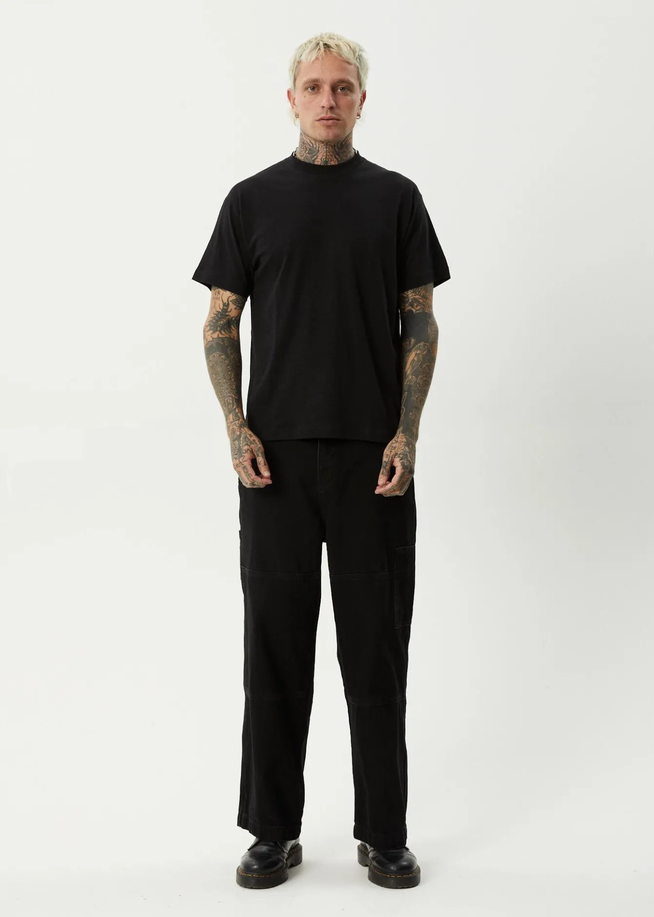 T-Shirts<Afends Foundation - Boxy Tee Black