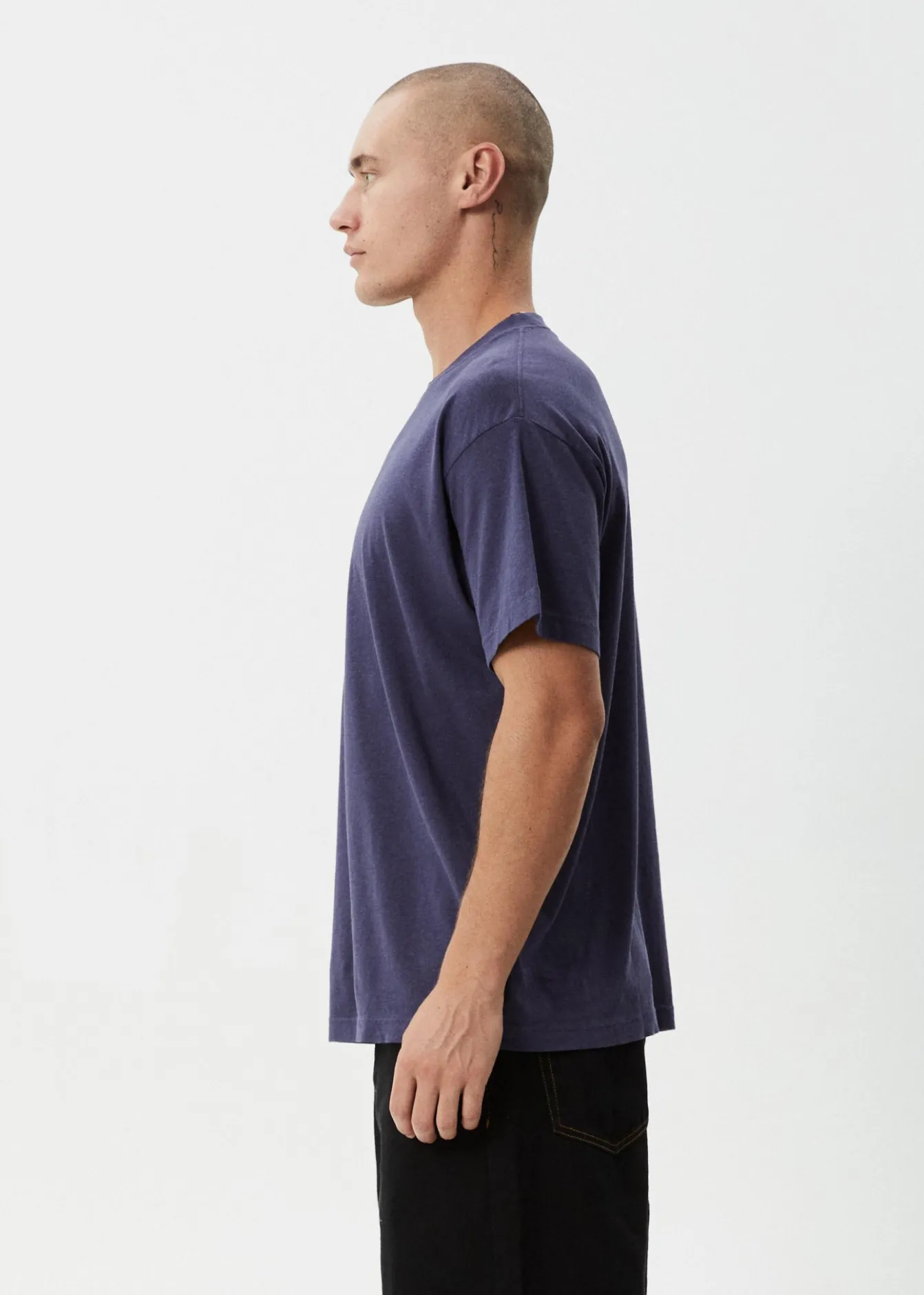 T-Shirts<Afends Foundation - Boxy Tee Washed Deep Sea