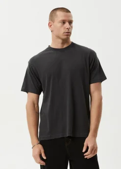 T-Shirts<Afends Foundation  - Boxy Tee Stone Black