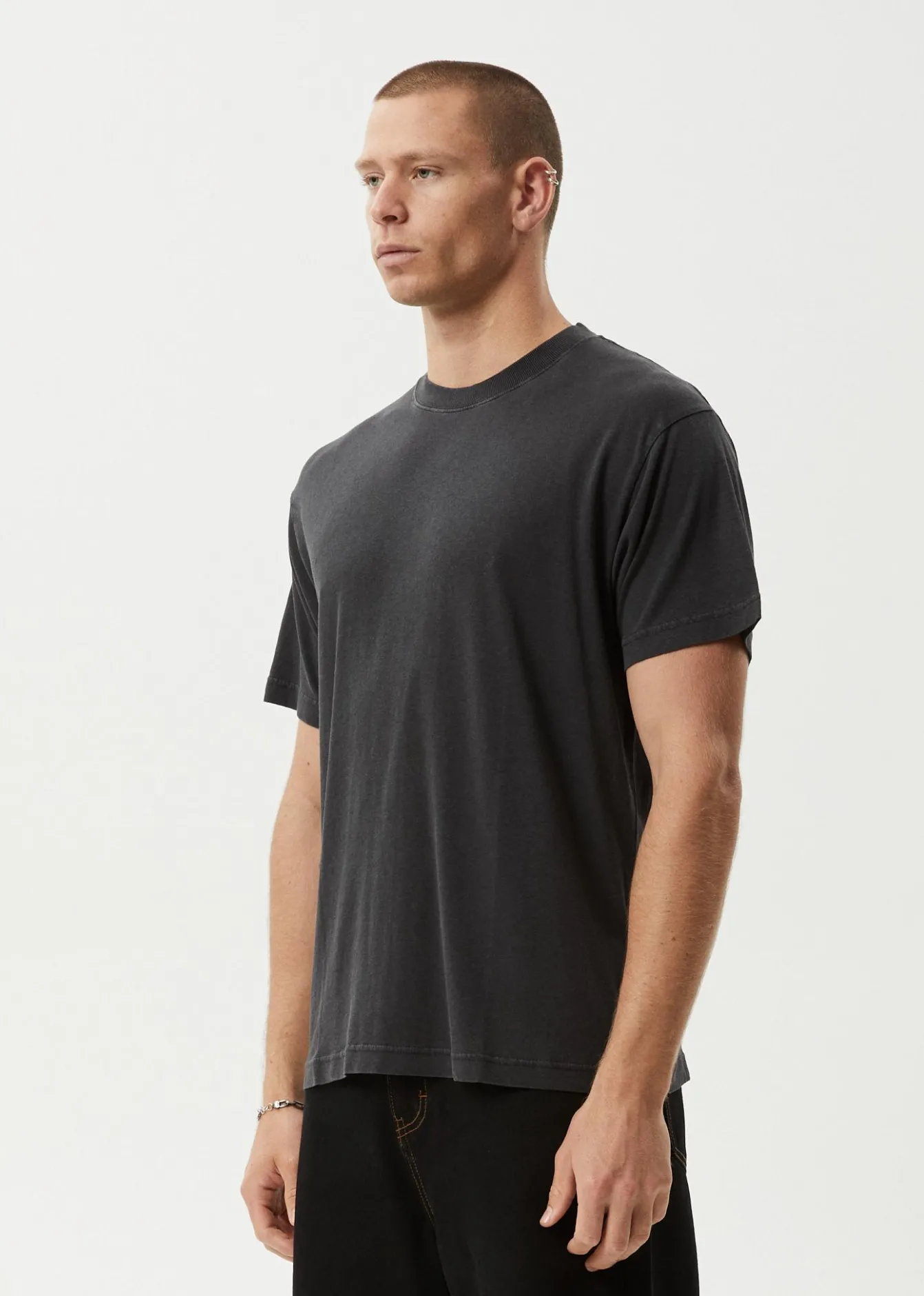 T-Shirts<Afends Foundation - Boxy Tee Stone Black