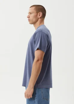 T-Shirts<Afends Foundation  - Boxy Tee Washed Marlin