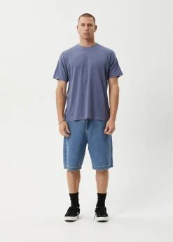 T-Shirts<Afends Foundation  - Boxy Tee Washed Marlin