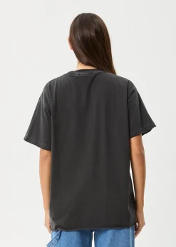 Tees & Shirts<Afends Frolic  - Oversized Tee Stone Black