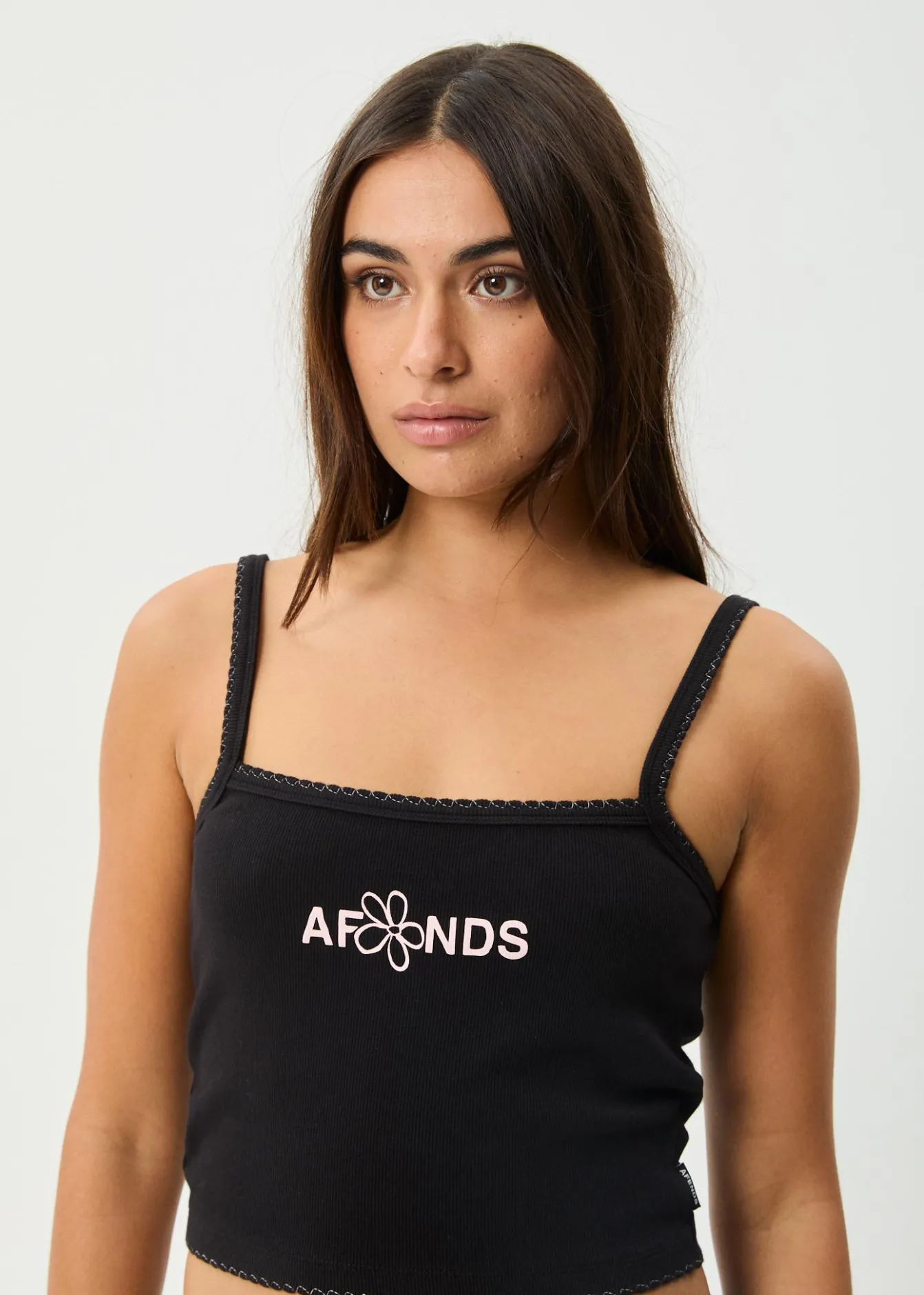 Sleeveless<Afends Frolic - Rib Singlet Black
