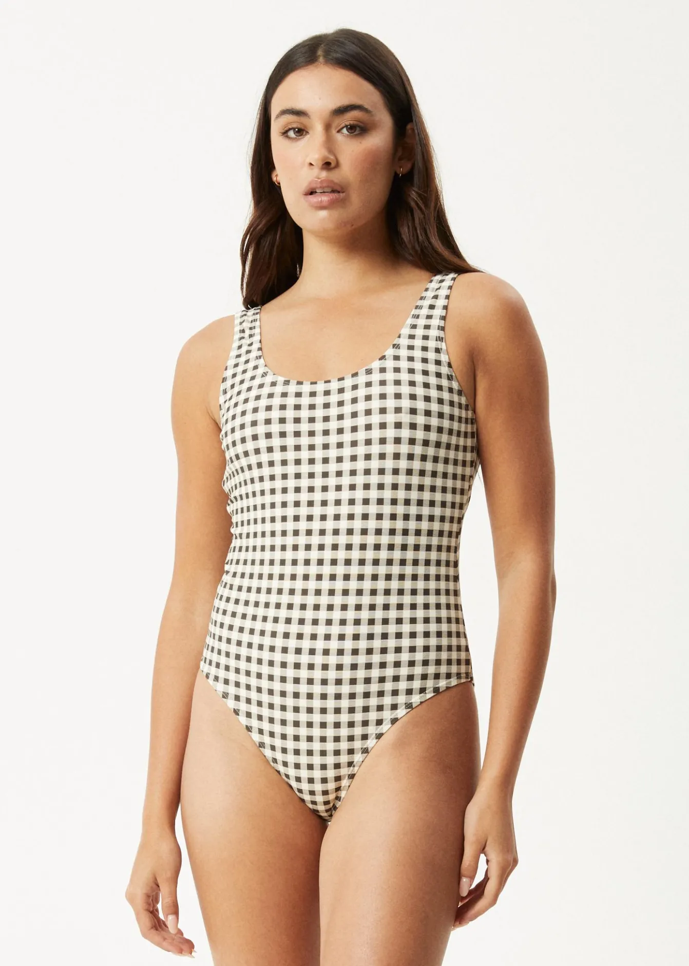 Swimwear<Afends Gambet - Check One Piece Black / Sand