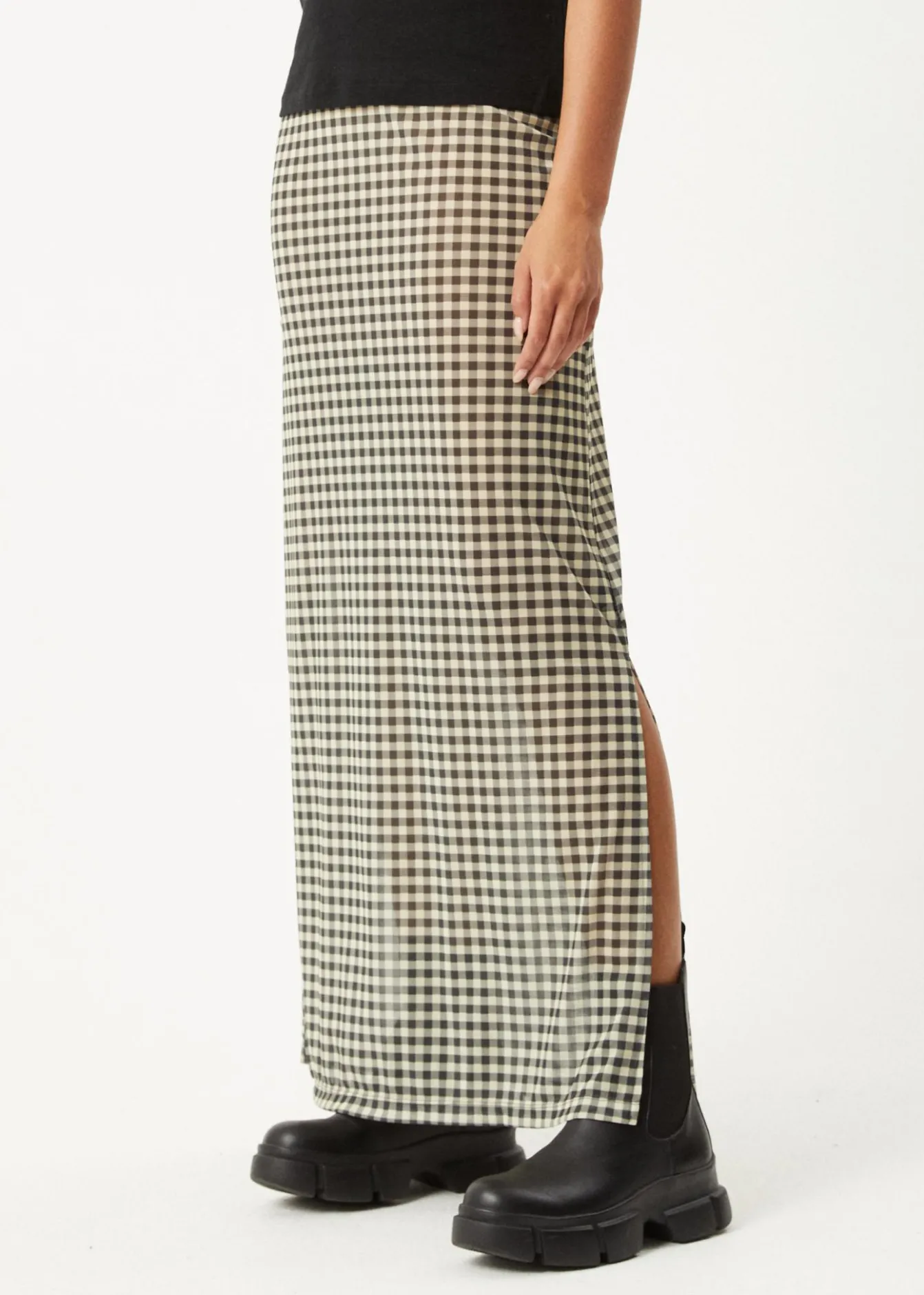 Sets & Co-Ords|Skirts<Afends Gambet - Sheer Maxi Skirt Black / Sand