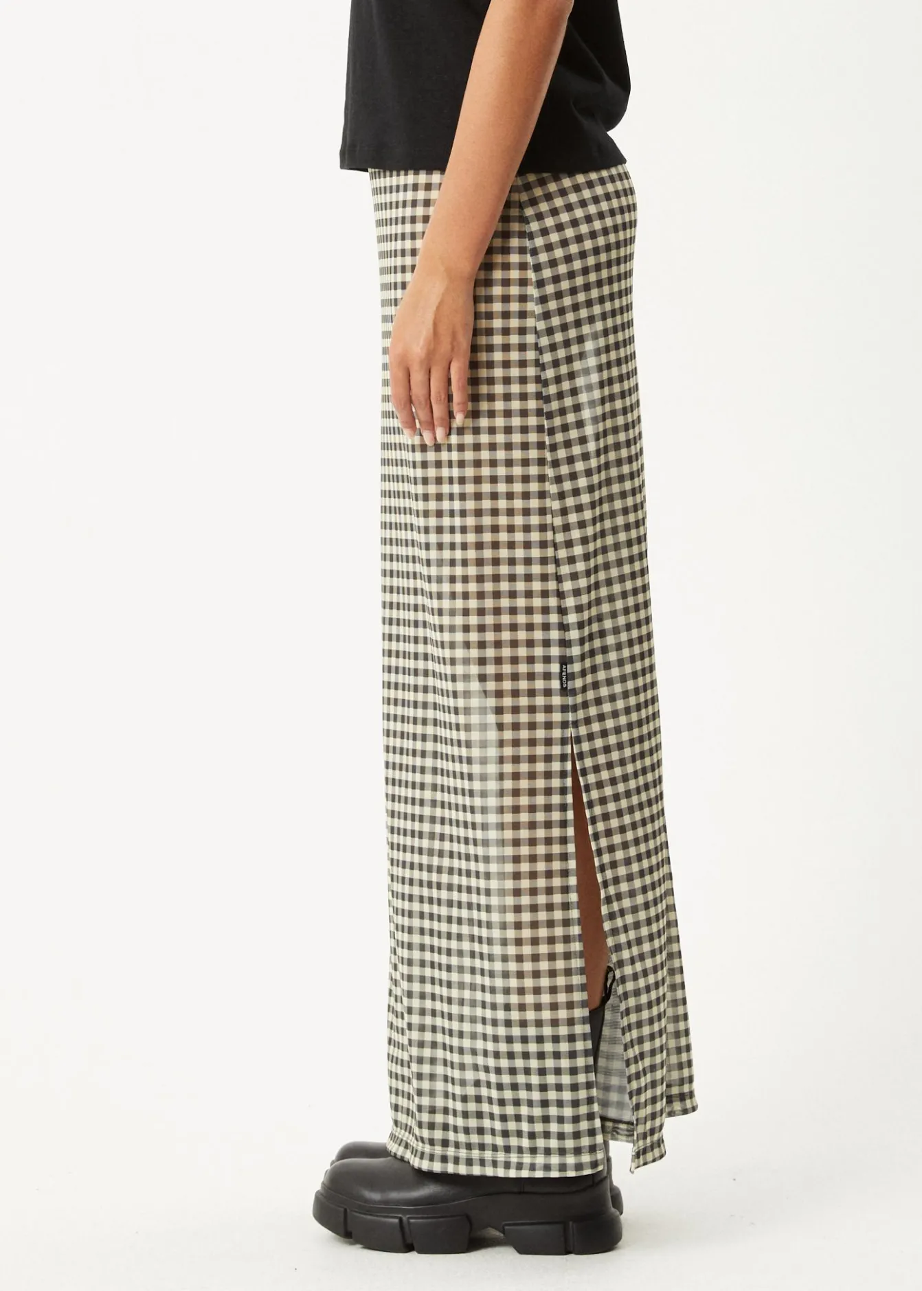 Sets & Co-Ords|Skirts<Afends Gambet - Sheer Maxi Skirt Black / Sand