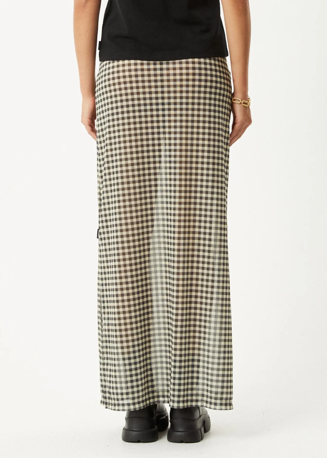 Sets & Co-Ords|Skirts<Afends Gambet - Sheer Maxi Skirt Black / Sand