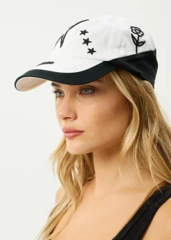 Accessories|Accessories<Afends Games  - Panelled Cap White / Black