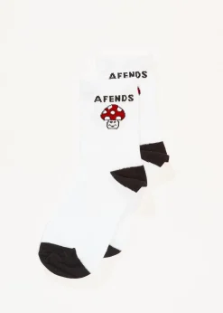 Accessories|Accessories<Afends Garden Fresh  - Socks Two Pack White