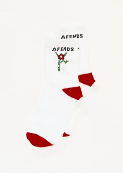 Accessories|Accessories<Afends Garden Fresh  - Socks Two Pack White