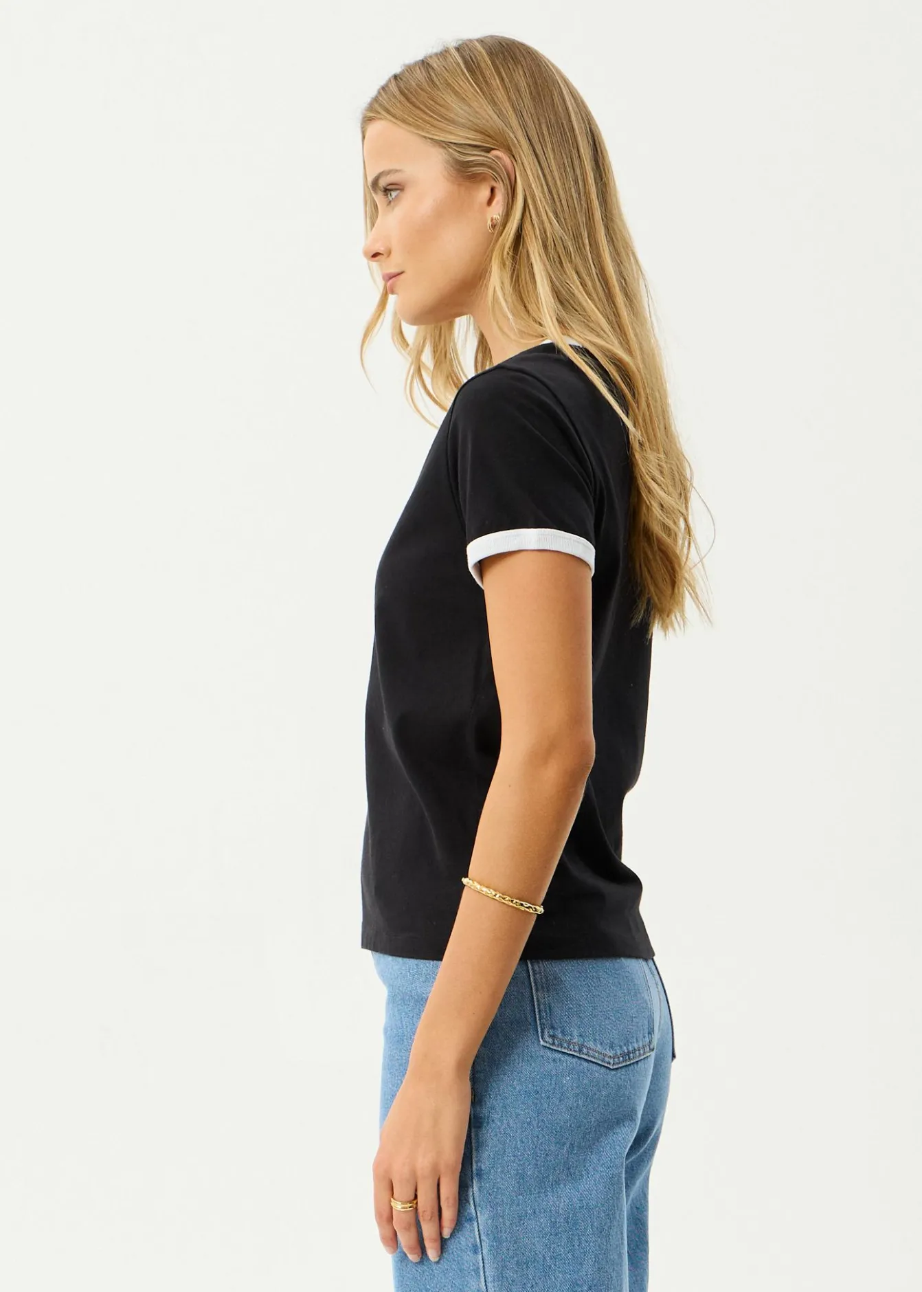 Tees & Shirts<Afends Gardening Club - Ringer Tee Black