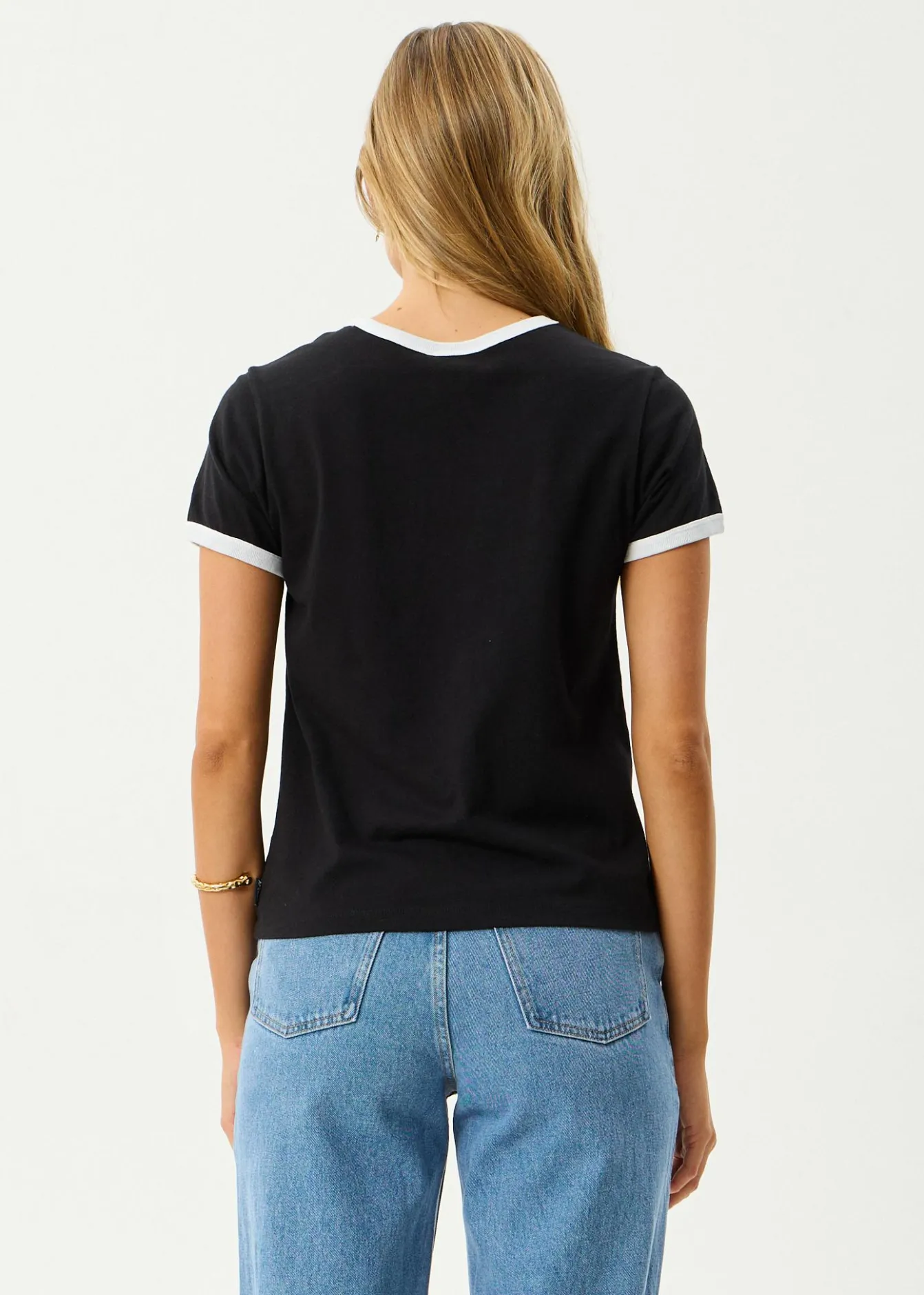 Tees & Shirts<Afends Gardening Club - Ringer Tee Black