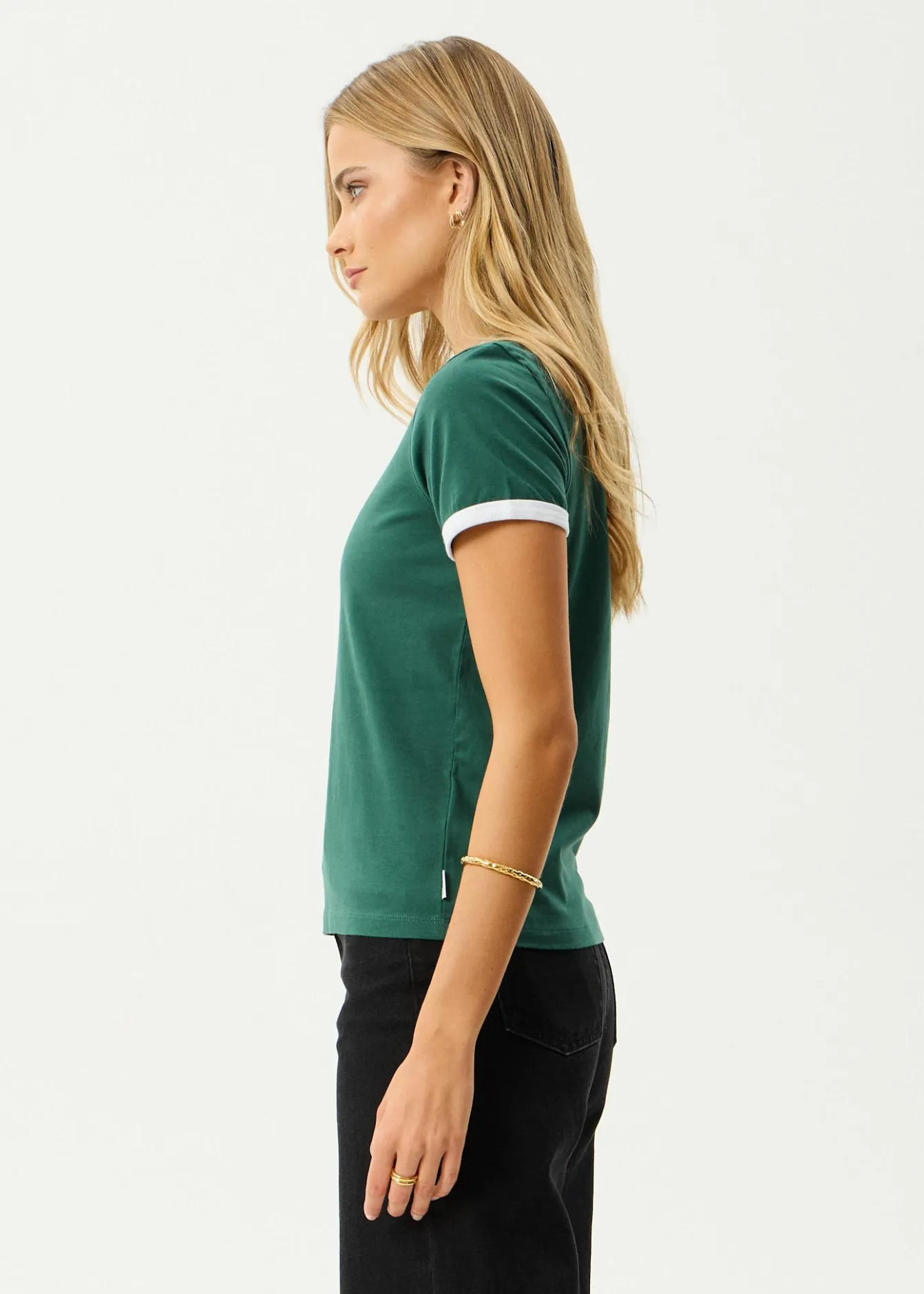 Tees & Shirts<Afends Gardening Club - Ringer Tee Hunter Green