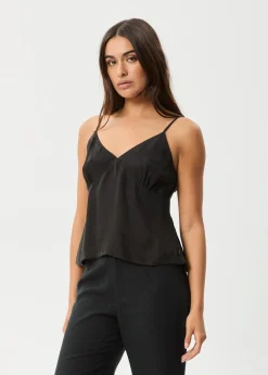 Sets & Co-Ords|Sleeveless<Afends Gemma  - Cupro Cami Top Black