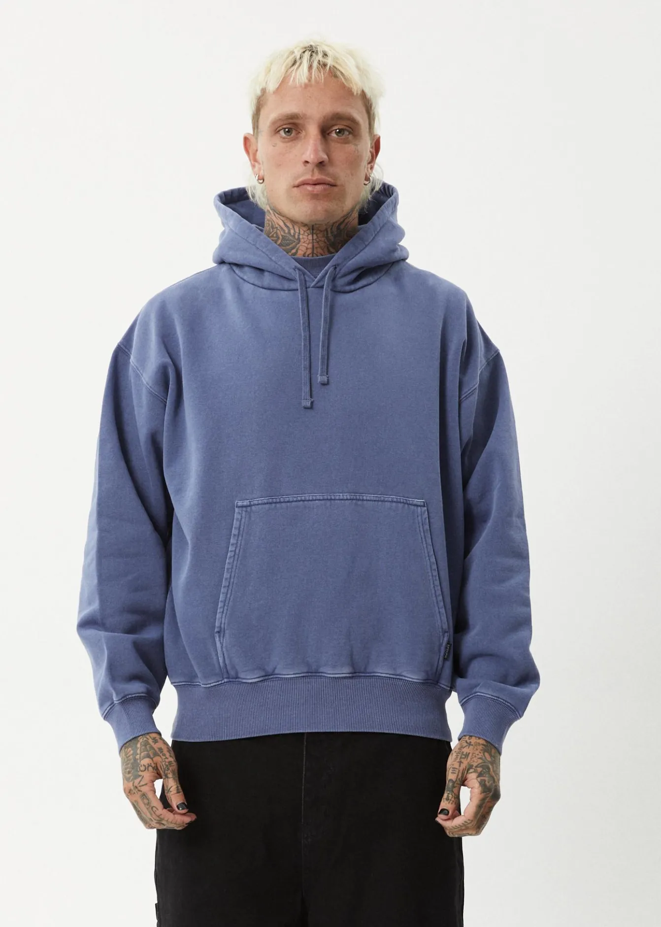 Sweaters & Hoodies|Outerwear<Afends Genesis - Boxy Hoodie Washed Marlin