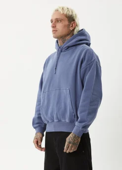 Sweaters & Hoodies|Outerwear<Afends Genesis - Boxy Hoodie Washed Marlin