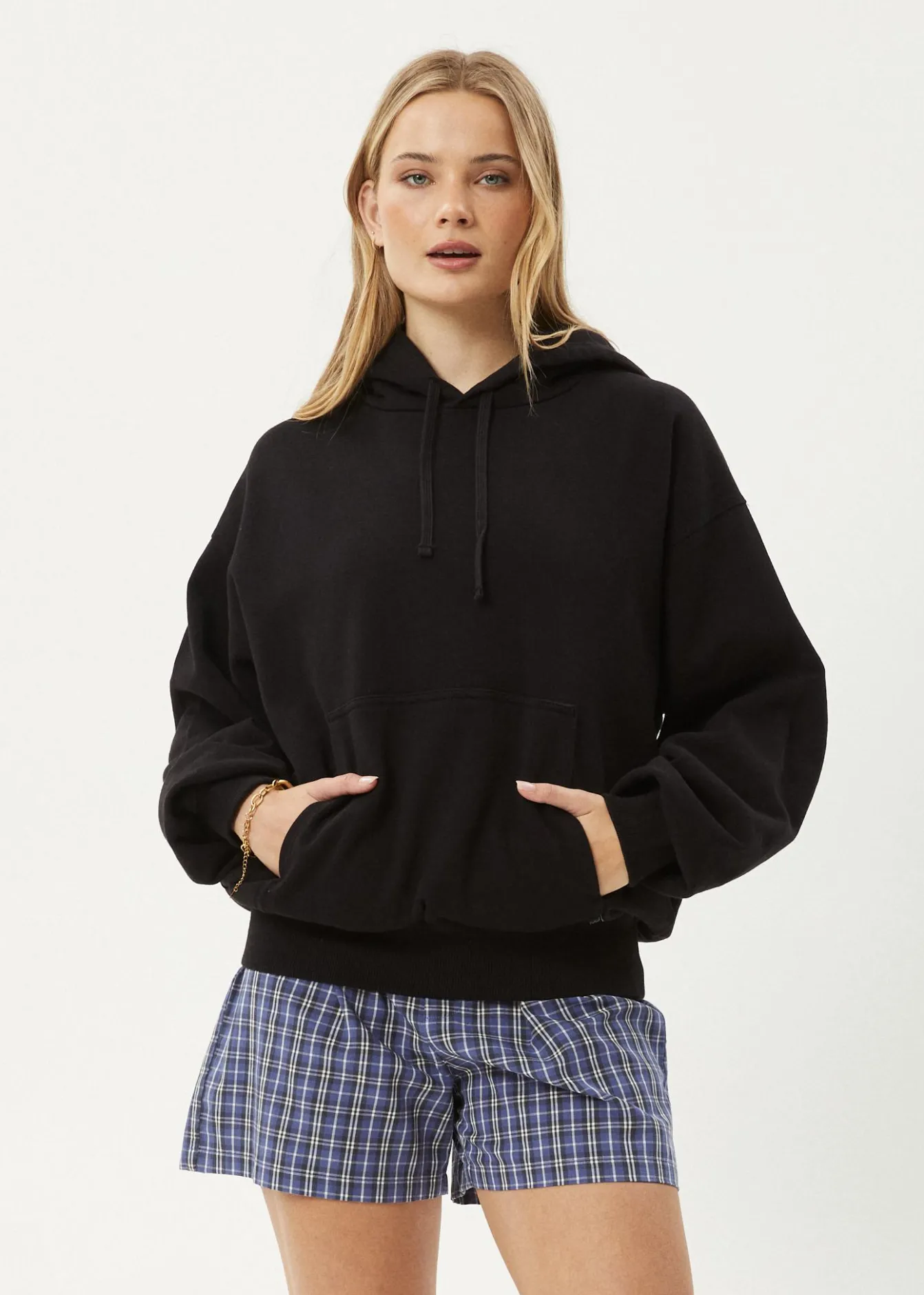 Sweaters & Hoodies|Outerwear<Afends Genesis - Boxy Hoodie Black