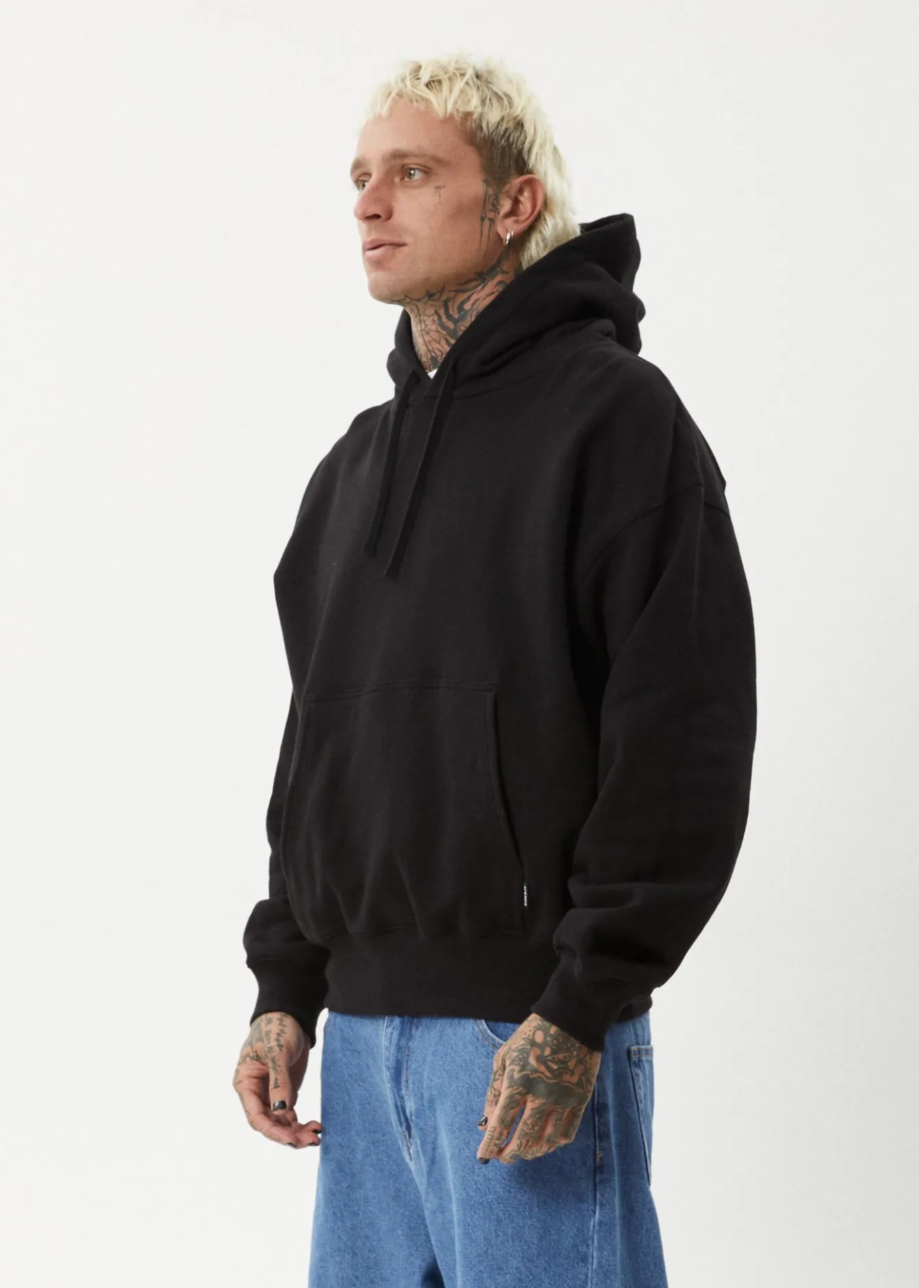 Sweaters & Hoodies|Outerwear<Afends Genesis - Boxy Hoodie Black