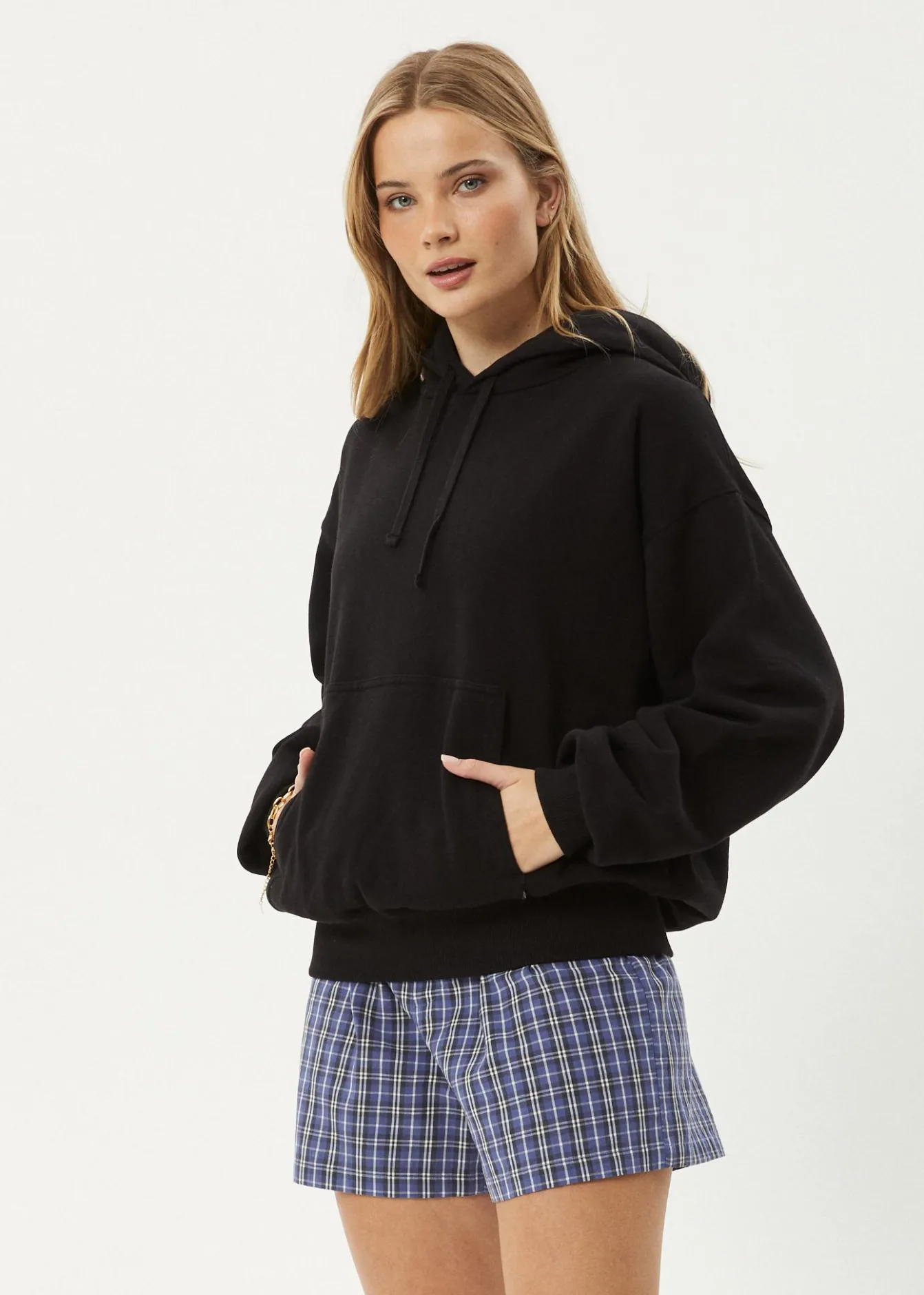 Sweaters & Hoodies|Outerwear<Afends Genesis - Boxy Hoodie Black