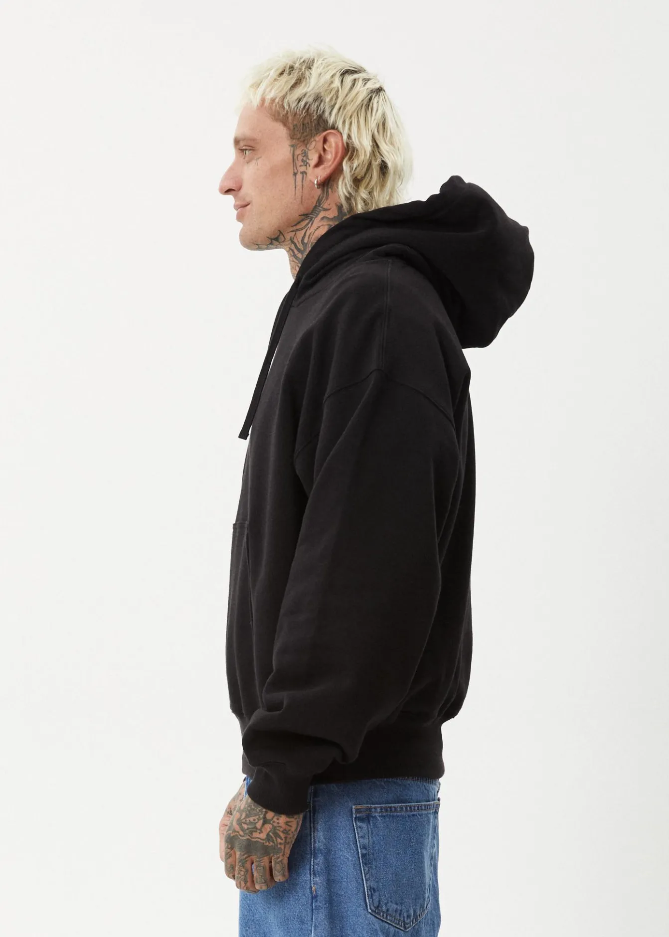 Sweaters & Hoodies|Outerwear<Afends Genesis - Boxy Hoodie Black