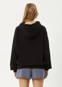 Sweaters & Hoodies|Outerwear<Afends Genesis - Boxy Hoodie Black