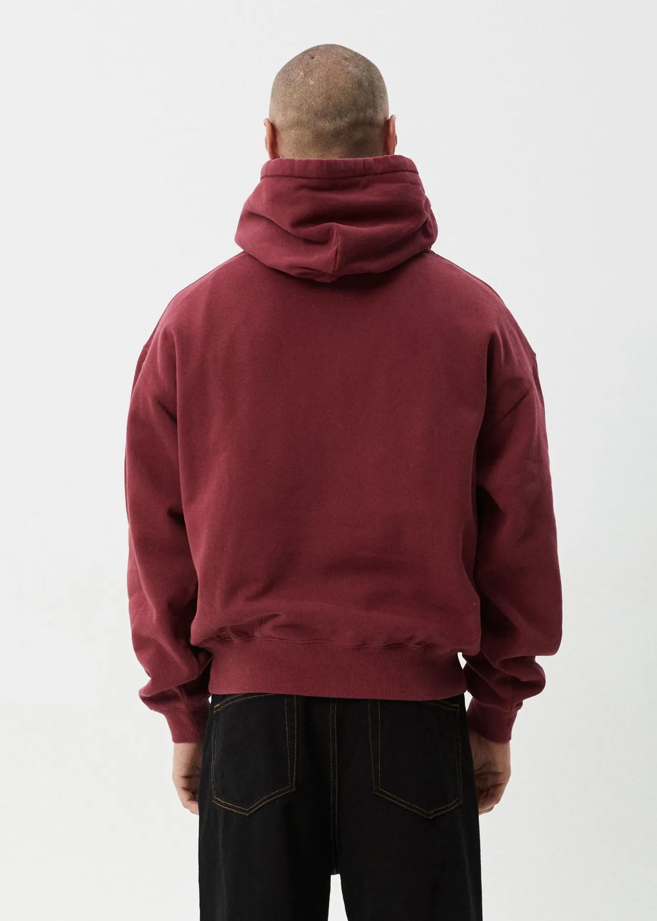 Sweaters & Hoodies|Outerwear<Afends Genesis - Boxy Hoodie Washed Burgundy