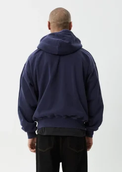 Sweaters & Hoodies|Outerwear<Afends Genesis - Boxy Hoodie Washed Deep Sea