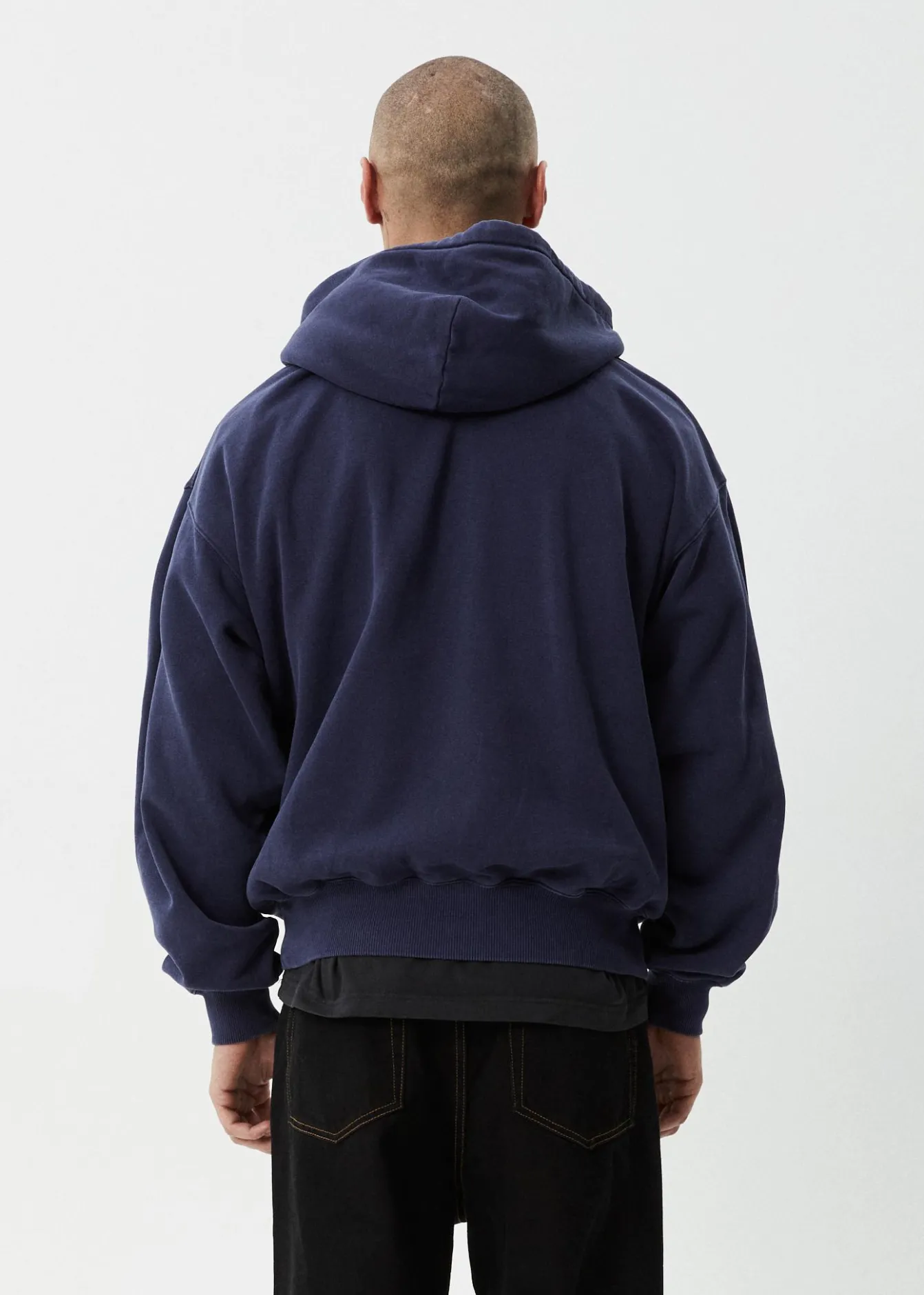 Sweaters & Hoodies|Outerwear<Afends Genesis - Boxy Hoodie Washed Deep Sea