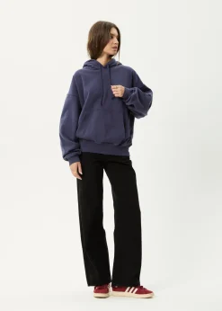 Sweaters & Hoodies|Outerwear<Afends Genesis - Boxy Hoodie Washed Deep Sea