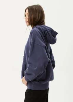 Sweaters & Hoodies|Outerwear<Afends Genesis - Boxy Hoodie Washed Deep Sea