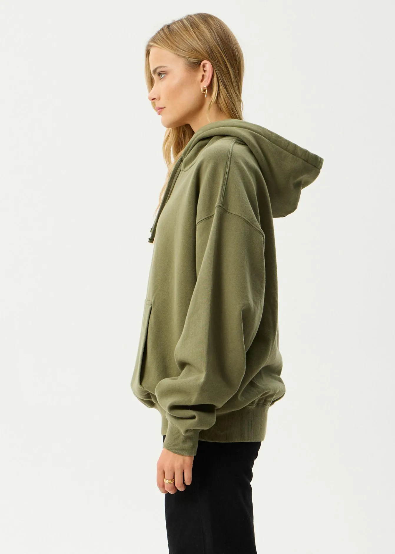 Sweaters & Hoodies|Outerwear<Afends Genesis - Boxy Hoodie Military