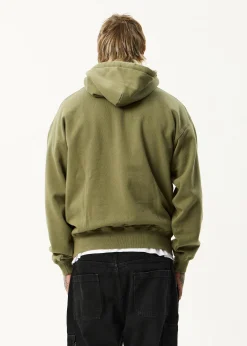 Sweaters & Hoodies|Outerwear<Afends Genesis - Boxy Hoodie Military