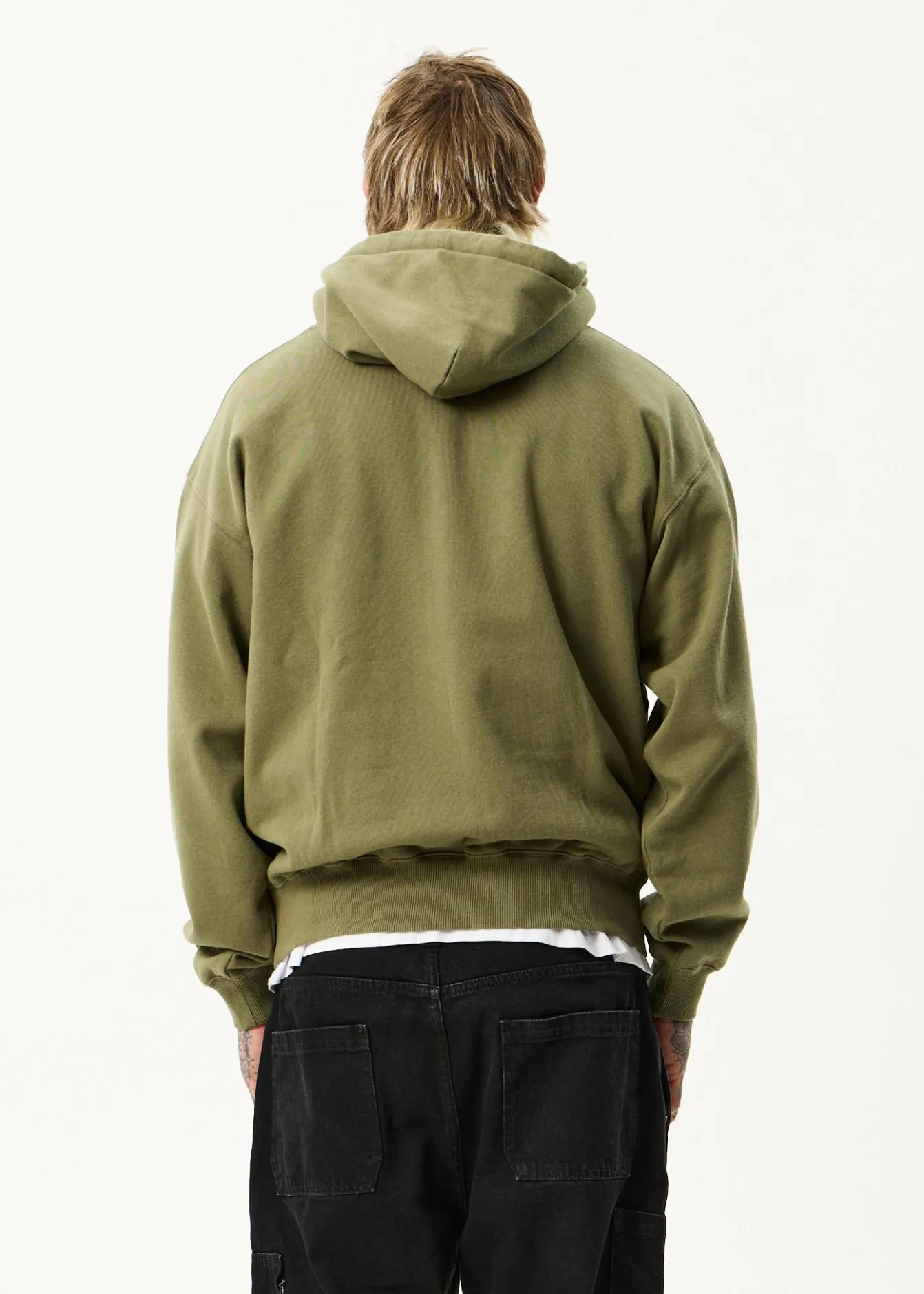 Sweaters & Hoodies|Outerwear<Afends Genesis - Boxy Hoodie Military