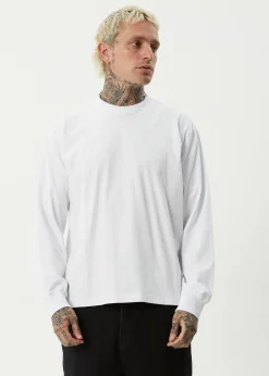 Long Sleeve<Afends Genesis  - Boxy Long Sleeve Tee White