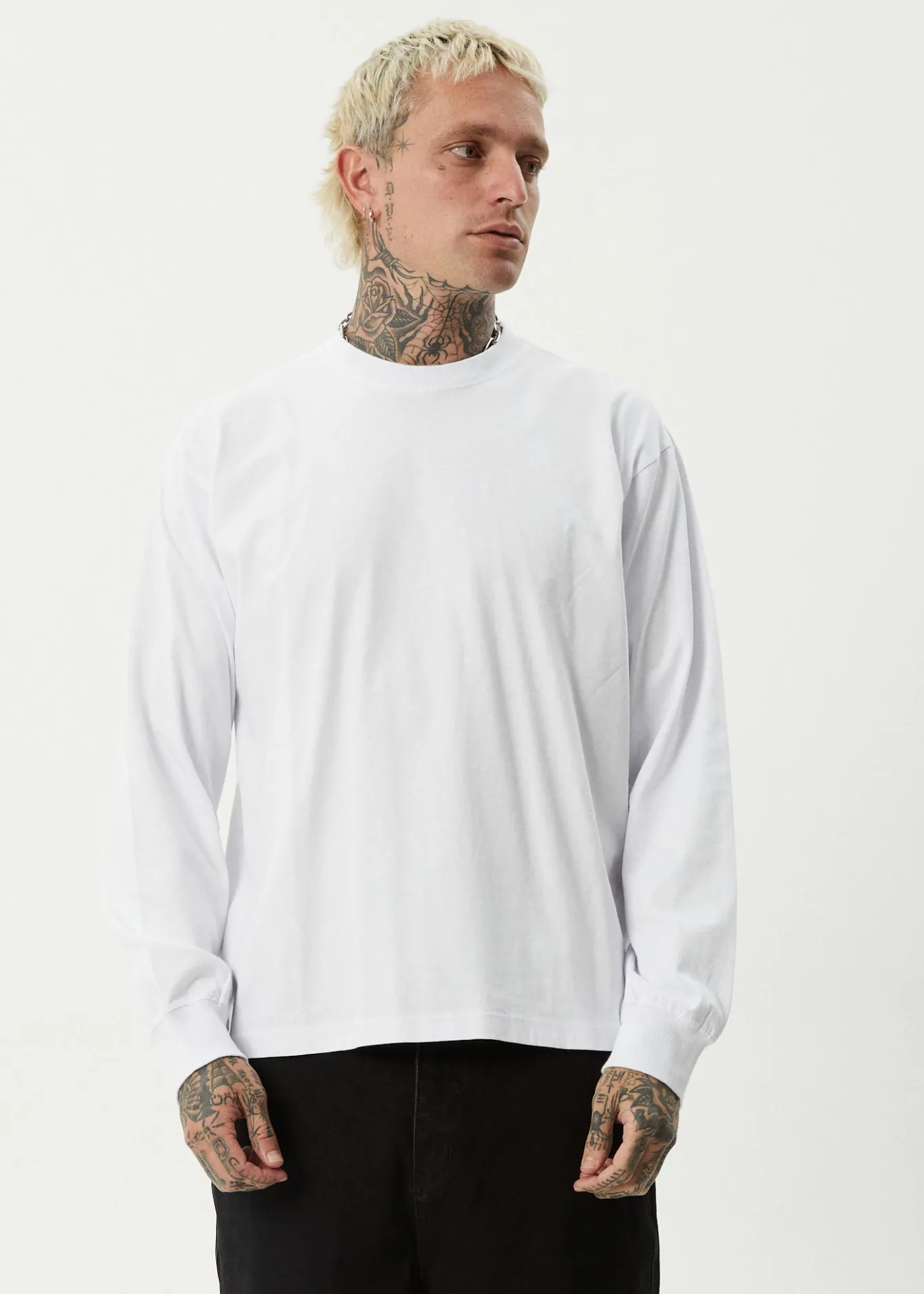 Long Sleeve<Afends Genesis - Boxy Long Sleeve Tee White