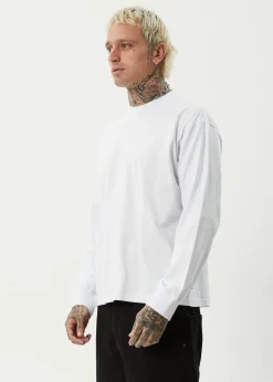 Long Sleeve<Afends Genesis - Boxy Long Sleeve Tee White
